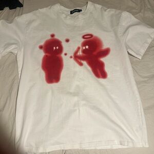 Vamtac White Tee with Red Design